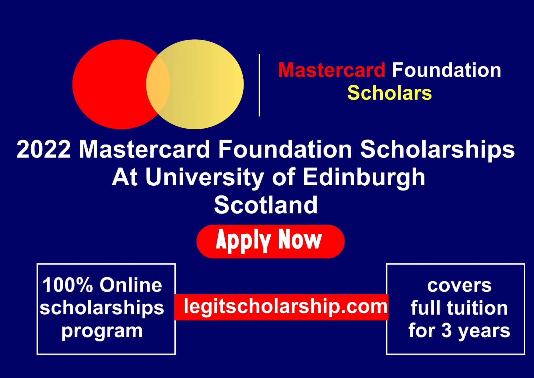 2024 Mastercard Foundation Scholarships At Edinburgh University