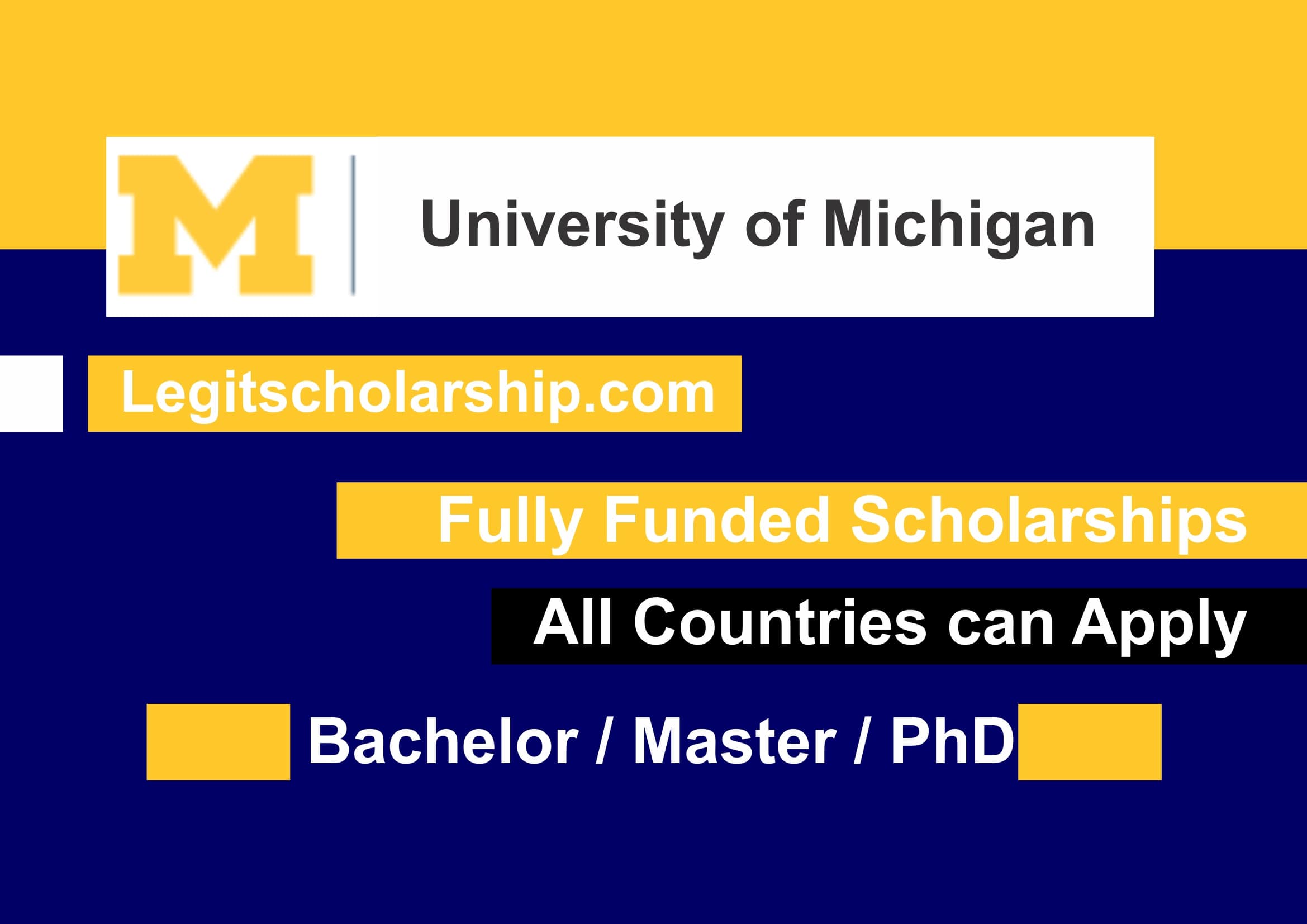 University of Michigan Scholarships for International Students 2024