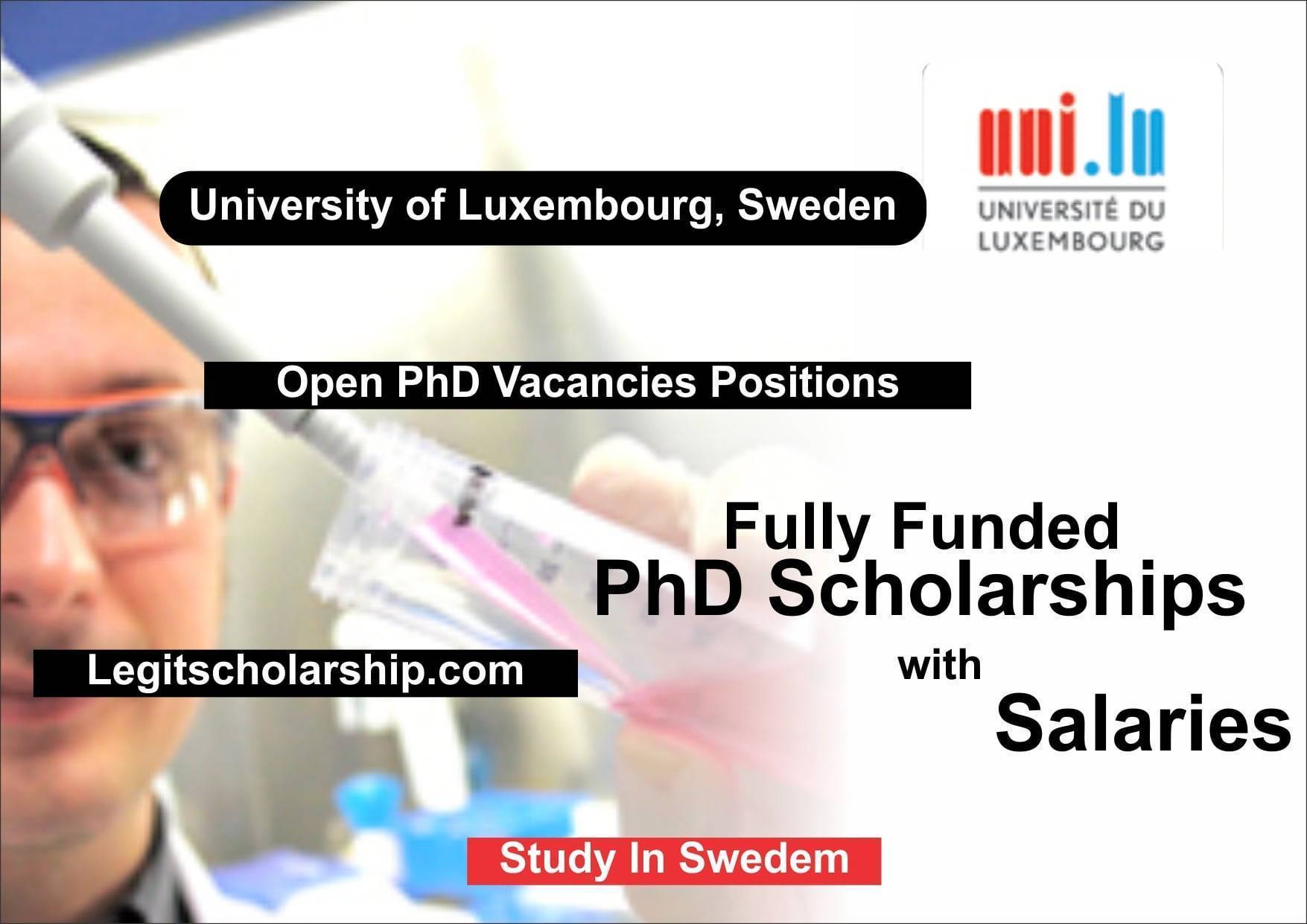 luxembourg university phd programs