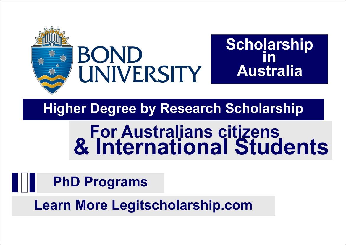 phd scholarship bond university