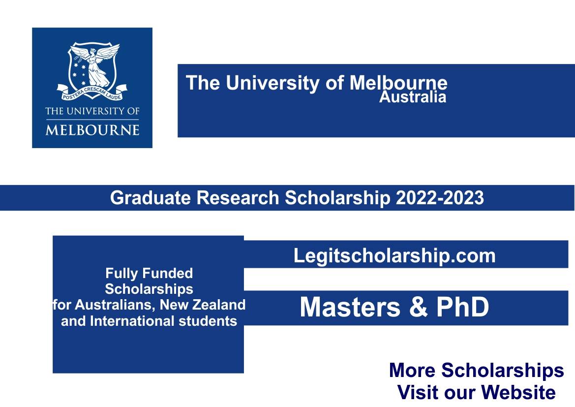 graduate research scholarship at university of melbourne