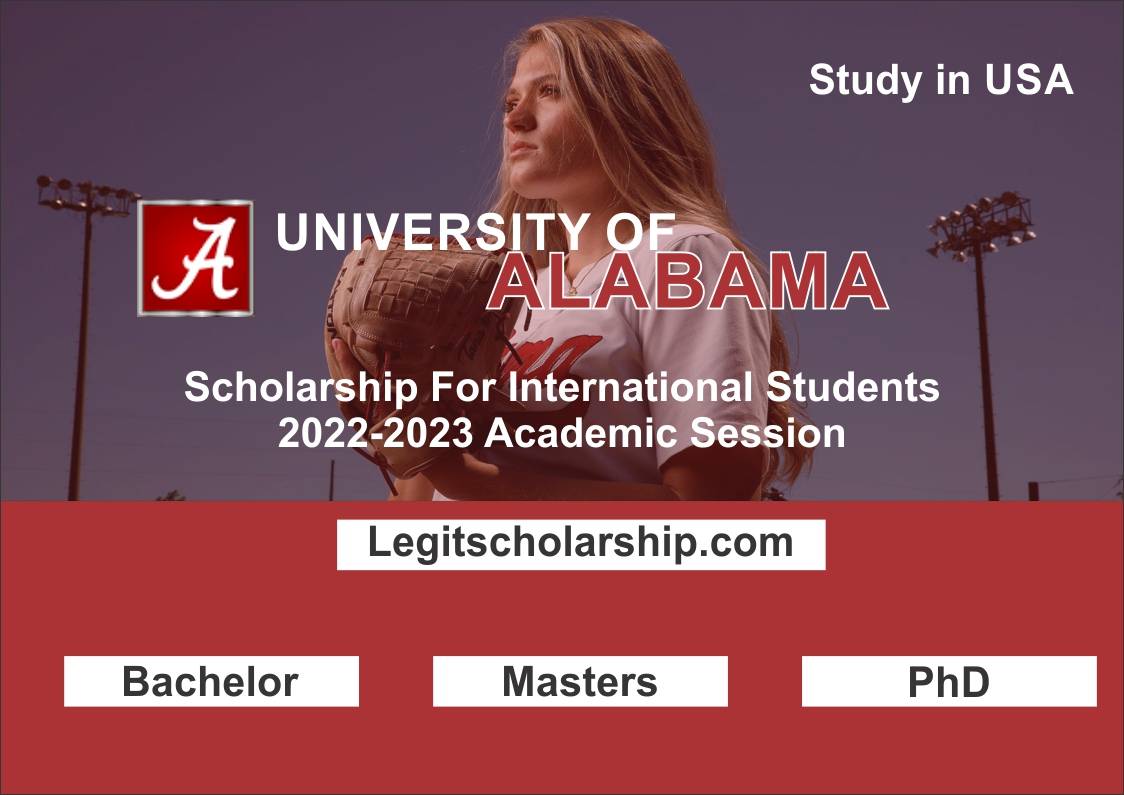 University of Alabama Scholarships for international students in USA