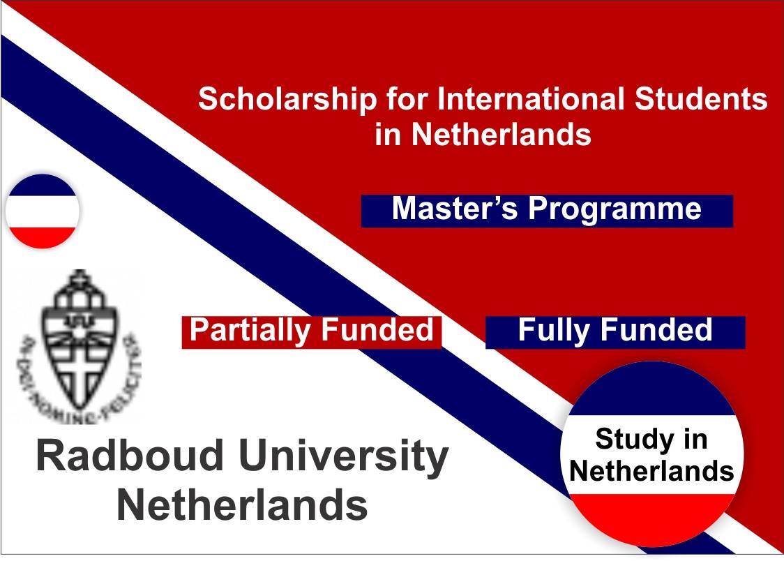 Radboud University Scholarship in Netherlands for International