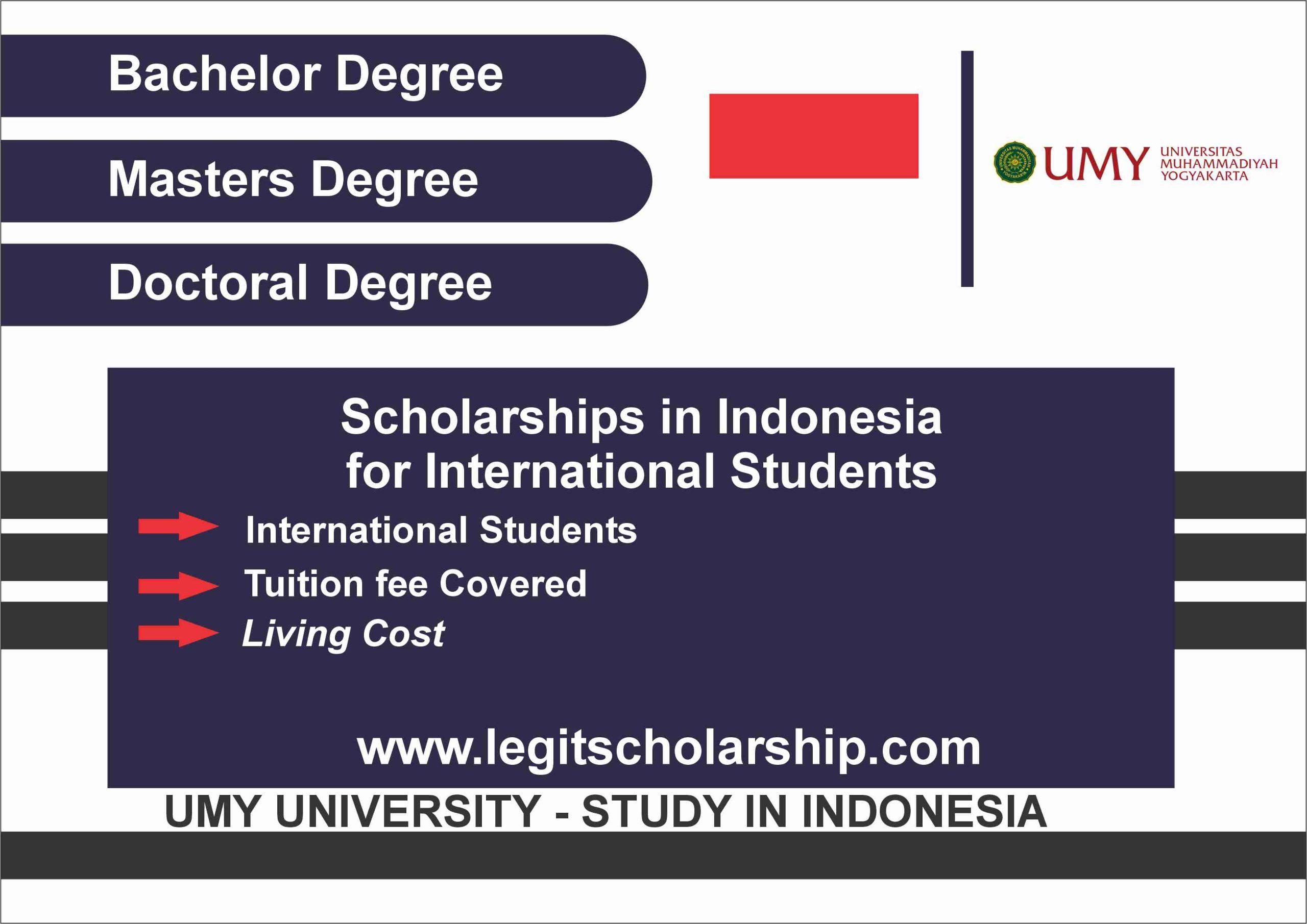 Umy Indonesia Scholarships for International students 2024
