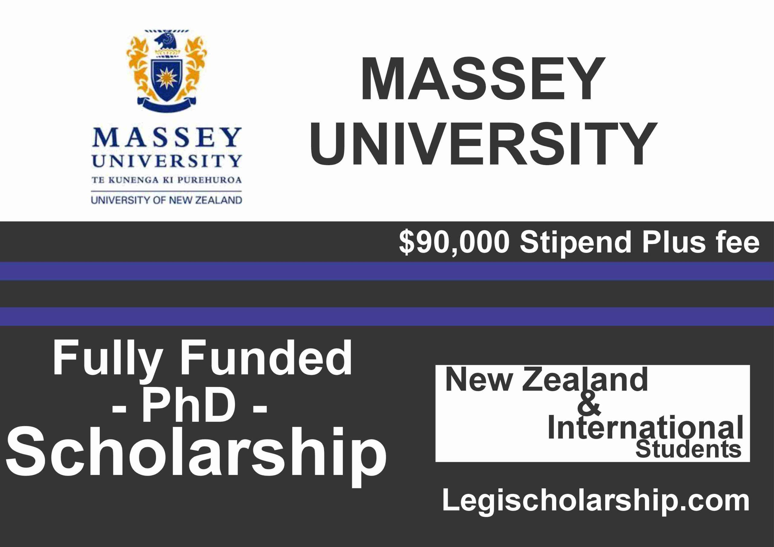 phd scholarship in new zealand