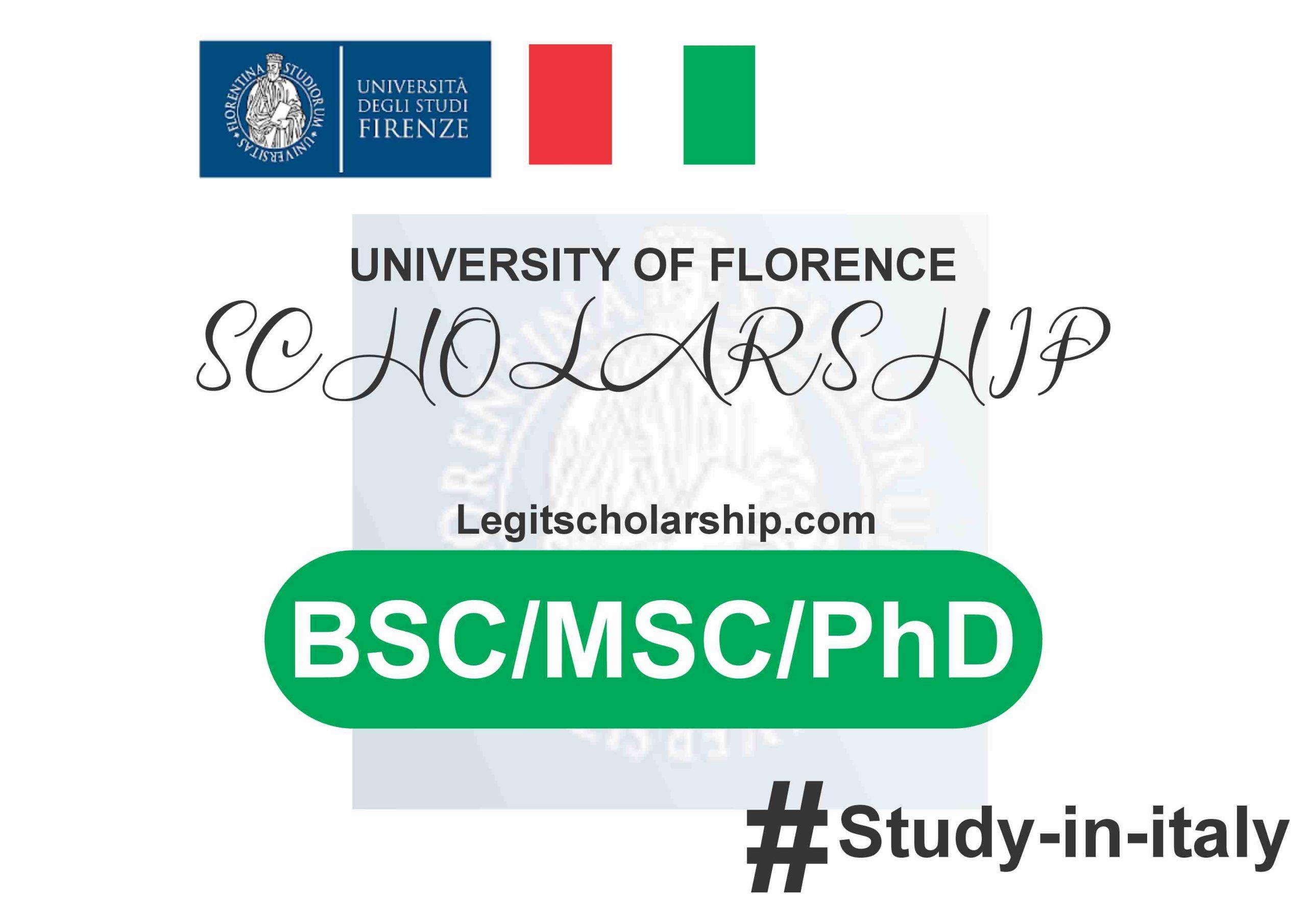 University of Florence Scholarship to Study in Italy 2024 ...